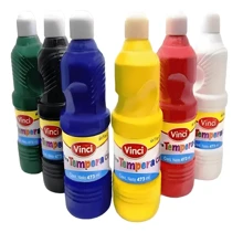 Vinci Washable Tempera Paint For Children 473ml 6 Basic Colors - Multicolor - View 1