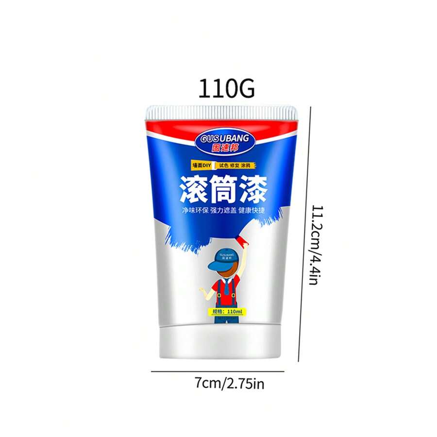 1pc Paint Roller Brush, White Wall Repair Paste, Wall Stain Cleaner