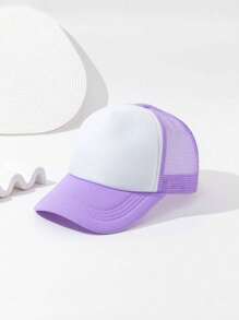 1顶女士撞色网眼透气棒球帽 - 彩色 - 查看 4