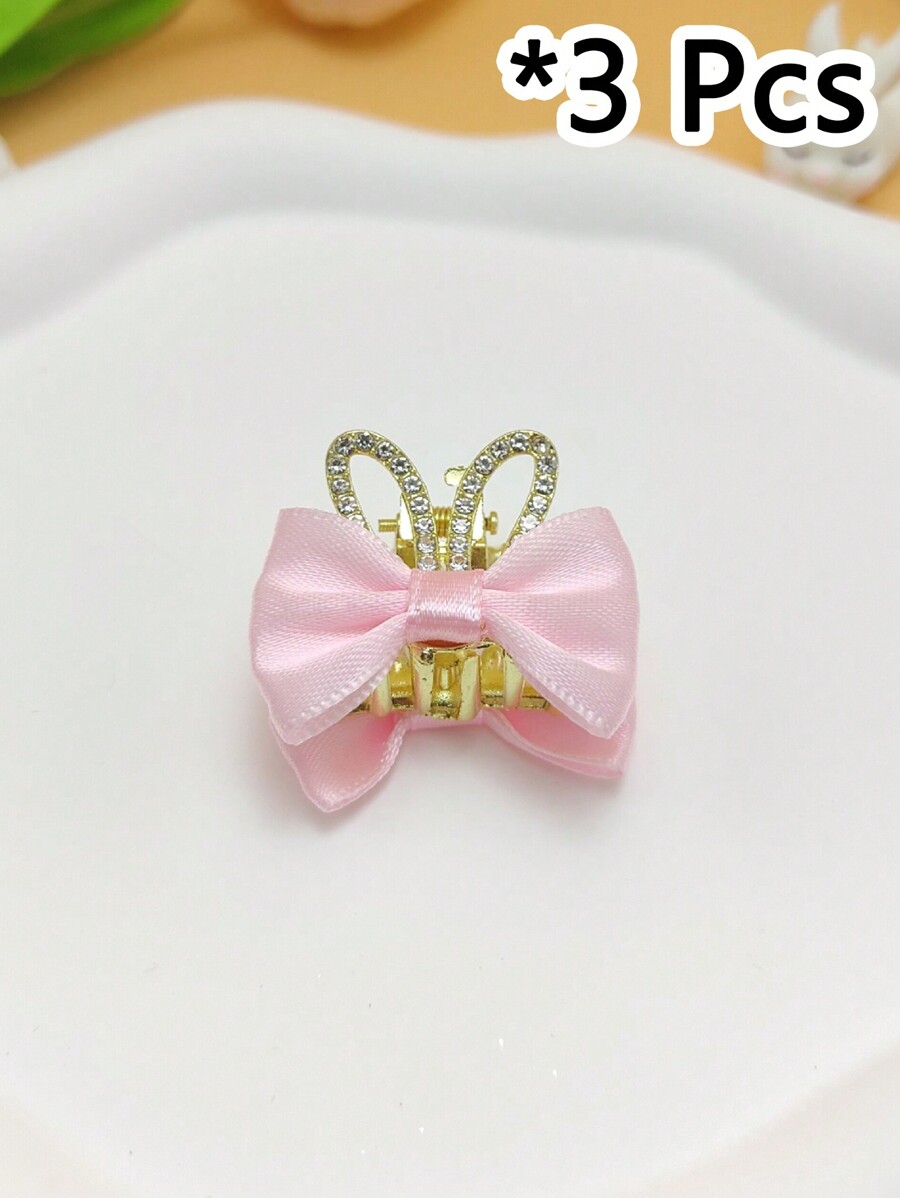 Pet Bow Crown Hair Clip, Cute Rabbit Ears Cat Ear Hair Clip, Cat Hair