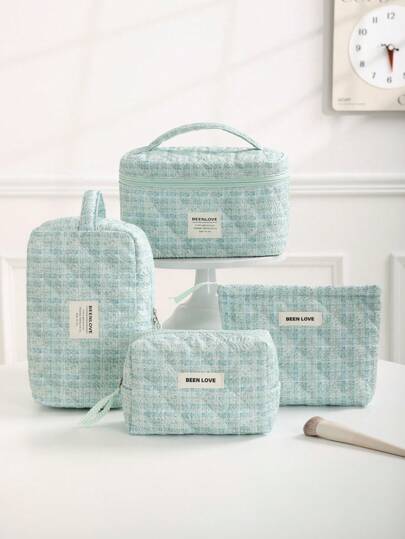 4 件/1 套闪光绗缝化妆包，Y2k 多功能化妆品收纳包套装带手柄，亮片闪光便携式毛绒包非常适合化妆、护肤和美容必需品，是日常魅力和礼物的理想优雅包，秋冬旅行和季节性服装必备，洗漱用品旅行收纳包，适合女士女孩化妆旅行洗漱用品收纳必需品礼品收纳拉链配件指甲包、房间装饰、包、化妆包、梳妆台、旅行、化妆包、旅行必需品、收纳、收纳、旅行必需品、化妆品收纳、化妆包、化妆品收纳、收纳包、洗漱用品包、桌面收纳、化妆包、化妆袋、化妆品收纳、化妆包配件、化妆包、化妆包、化妆包、化妆包、化妆包收纳袋、旅行、化妆包、包、化妆包、化妆袋、旅行必需品、化妆包、化妆包、包、旅行必需品、化妆配件、小化妆包、化妆包、化妆包、旅行必需品、大容量、大化妆包