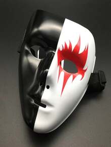 1pc Masquerade Party Full Face Mask, Unique Character & Horror Design For Adult Performance Show - Multicolor - View 2