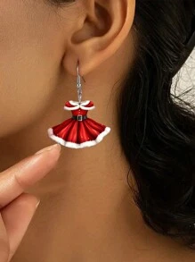 1 Paar Weinglas Anhänger Ohrringe, Weihnachtsohrringe, neuartige Weinglas Feiertags-Ohrringe, leichte Damen Ohrringe, Weihnachtsgeschenke, sehr geeignet für Weihnachts-Themen Dekor Ohrringe, Damen Accessoires, Weihnachtsschmuck