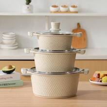 1 Set Multi-Function Aluminum Pots & Pans Cookware Set With Non-Stick Coating, Suitable For Gas And Open Flame Seafood Boil