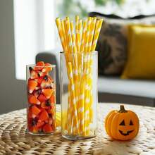 4 件装防风玻璃花瓶、家居装饰、婚礼桌面烛台、花卉装饰花瓶 - 透明 - 查看 6