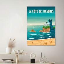 1 张复古风格旅行海报，风景，日落，复古旅行，复古乡村装饰，洞穴，咖啡馆，酒吧，帆布家居装饰，适用于家庭浴室，卧室，办公室，墙壁装饰，无框架 - 彩色 - 查看 17