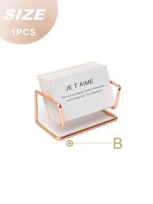 1 Giá để thẻ rỗng hình học tối giản để bàn, giá để thẻ để bàn văn phòng, hộp trưng bày & lưu trữ, có sẵn màu vàng hoặc vàng hồng - Nhiều màu - Xem 11