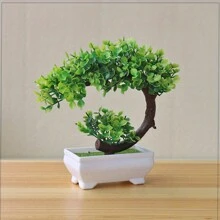 1 cây nhân tạo, Bộ cây cảnh nhân tạo, Cây cảnh nhân tạo bằng nhựa, Trang trí bàn làm việc tại nhà 7,88 inch, Trang trí hoa nhỏ màu xanh lá cây/vàng, Trang trí phòng khách, Trang trí bàn làm việc, Trang trí nhà cửa, Ngày lễ tình nhân, Quà tặng - Nhiều màu - Xem 3