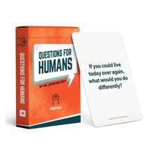 1pc - QUESTIONS FOR HUMANS - Fun Board Game Cards Game Table Family Night Card Game For Adults Couple Parent Friend Excited Travel Gathering Party Drinking Cards Game.Board Game Cards As Gift To Your Friends, Making Your Relationship Eternal.Christmas, Halloween, Thanksgiving Gift, Gaming Gift