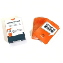 1pc - QUESTIONS FOR HUMANS - Fun Board Game Cards Game Table Family Night Card Game For Adults Couple Parent Friend Excited Travel Gathering Party Drinking Cards Game.Board Game Cards As Gift To Your Friends, Making Your Relationship Eternal.Christmas, Halloween, Thanksgiving Gift, Gaming Gift