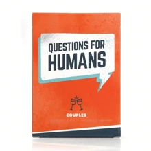 1pc - QUESTIONS FOR HUMANS - Fun Board Game Cards Game Table Family Night Card Game For Adults Couple Parent Friend Excited Travel Gathering Party Drinking Cards Game.Board Game Cards As Gift To Your Friends, Making Your Relationship Eternal.Christmas, Halloween, Thanksgiving Gift, Gaming Gift