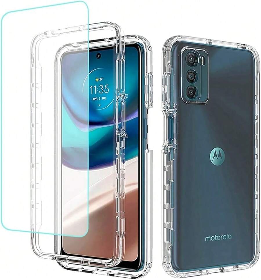 Funda Acrigel Para Moto G42 (5g) Transparente Antigolpes - transparente - Ver 1