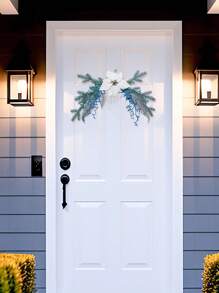 1 Stück künstliche Weihnachtsblume zum Aufhängen - für Haustür, Kamin, Wohnzimmer, weihnachtliches Hängeornament