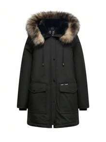 Winter Parka Jackets For Women,Thickened Ladies Puffer Jacket With Faux Fur Lining, Waterproof,Warm, Hooded Womens Winter Coats For Cold Weather