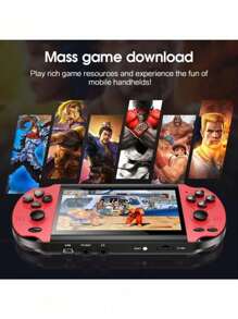 X7 Handheld Game Console More Than 2,000 Popular Games 8GB The X7 Plus Game Console Supports Eight Emulators Which Can Be Connected To TV Video Playback Music Playback Game Download Recording Etc. Via E-Book. Smart Camera MP5 Handheld Game Console, Christmas Gifts - Đỏ - Xem 2