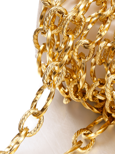 1 Meter Stainless Steel Twist Thick Chain Chain, Make Tail Chain Extension Chain Bracelet Necklace DIY Jewelry Accessories