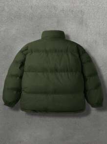 加厚外套 男士加厚保暖加厚夹克 立领羽绒服 冬季外套