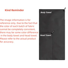 2pcs Black Quick Drying Towel Set, Including A Quick Drying Pool/Beach Towel And A Sweat Absorbent Sport/Travel/Fitness Towel, Suitable For Camping, Traveling, Indoor And Outdoor Activities, Beach Essentials, Beach Accessories, Pool Float - Black - View 3