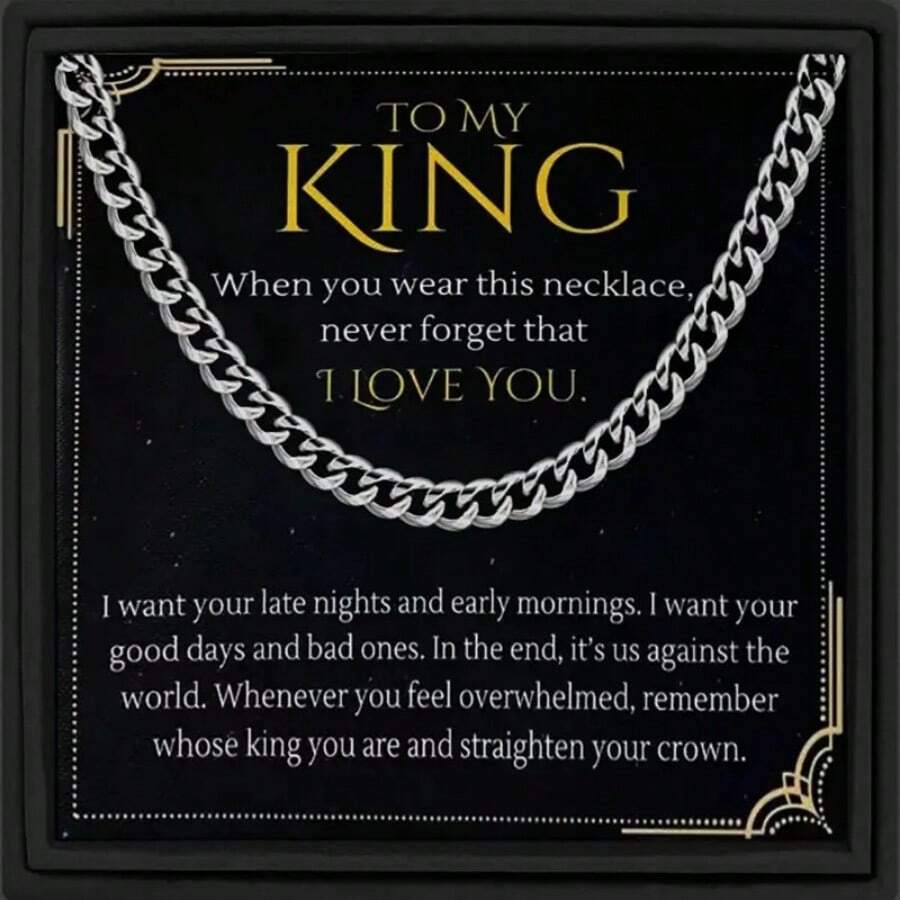 1pc Stainless Steel Link Chain Necklace For Men, 55CM Snake Bone Cross