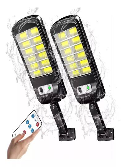 Lámpara Solar De Pared Exteriores Sensor Luz 5000 Mah 6500k