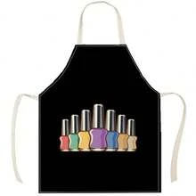 1pc Cherry Print Apron, Creative Funny Design Apron, Waterproof Oil Resistant Kitchen Cooking Baking Apron, Home Cleaning Apron, Workwear - Різнокольоровий - Переглянути 13