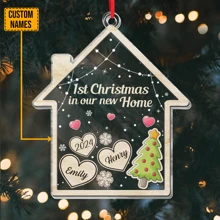 Catygift Tên tùy chỉnh - Chúc bạn mọi điều tốt đẹp nhất - Đồ trang trí cá nhân hóa - Quà tặng cho gia đình - Đồ trang trí cây thông Noel - Quà lưu niệm Giáng sinh - Quà tặng gia đình, sinh nhật, tốt nghiệp - Như được hiển thị - Xem 1