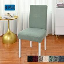 Pokrowce na krzesła do jadalni Zestaw 4 pokrowców na krzesła Pokrowce na krzesła do jadalni Elastyczne pokrowce na krzesła kuchenne Parsons, beżowe, XL Pokrowce na krzesła do jadalni Elastyczne pokrowce na krzesła z wysokim oparciem z żakardu do salonu Kuchnia Możliwość prania w pralce