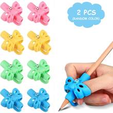 Pencil Grip, Handwriting Posture Correction Holder, Ergonomic Writing 3-Pack: Blue, Green, Orange), Suitable For Office, School, Drawing, Markers, Stationery, Universal Writing Training Tools, Professional Supplies For Learning And Work, Back To School, Gift For All Ages