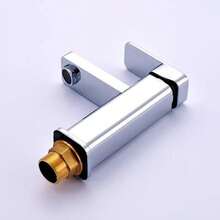 Single Lever Square Low Spout Stainless Steel Bathroom Faucet 3601C Immediate Shipping - 白色 - 查看 7
