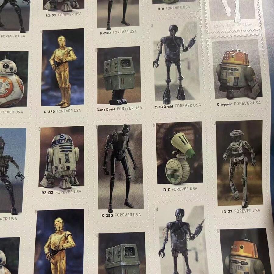 USStarWarsDroid POSTCARD Forever Postage Stamps US Postal American