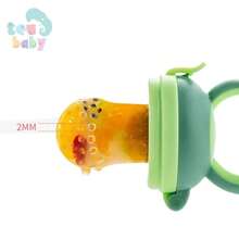 Fruit Pacifier Teether Feeder Baby Food Silicone Nipple - 綠色 - 查看 4