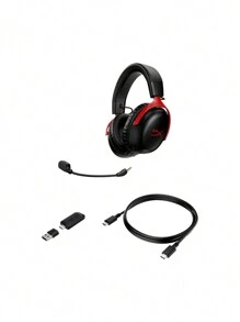 HyperX Cloud III 无线 2.4 GHz 环绕声游戏耳机 防噪音麦克风控制器 - 黑色 - 查看 7