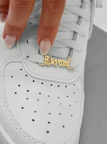Custom Name Shoe Buckle In Gold Silver Gold | AF.1 Shoelace Clip | 1 Pair Of Personalized Name Shoe Buckle ﻿