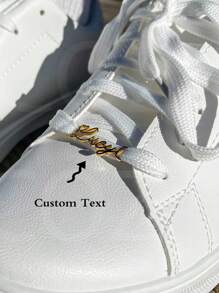 Custom Name Shoe Buckle In Gold Silver Gold | AF.1 Shoelace Clip | 1 Pair Of Personalized Name Shoe Buckle ﻿