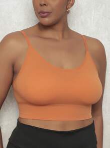 Plus Size Sports Bras - Orange - View 5