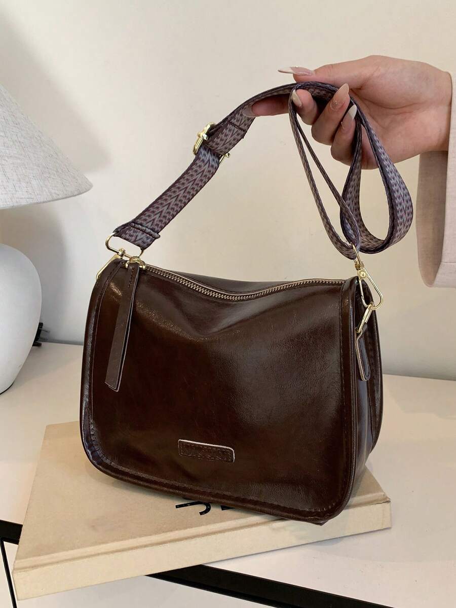 Stylish Retro CrossBody Bag Soft Leather Women's Commuter Pillow Bag