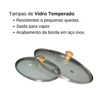 Set Of Pots, Pans And Cauldron Glass Lid, Cast Aluminum, Wooden Handle - Silver - View 6