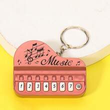 Creative Mini Electronic Piano Keychain Pendant Music Toy Plays Music Sounding Small Piano - Multicolor - View 7
