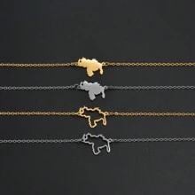 1条18厘米+5厘米地图手链，女士不锈钢饰品 - 彩色 - 查看 5