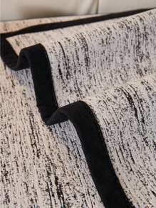 1pc Chenille Sofa Cover, Anti-Slip Sofa Protector, For All Seasons - Black - View 9