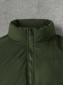 加厚外套 男士加厚保暖加厚夹克 立领羽绒服 冬季外套