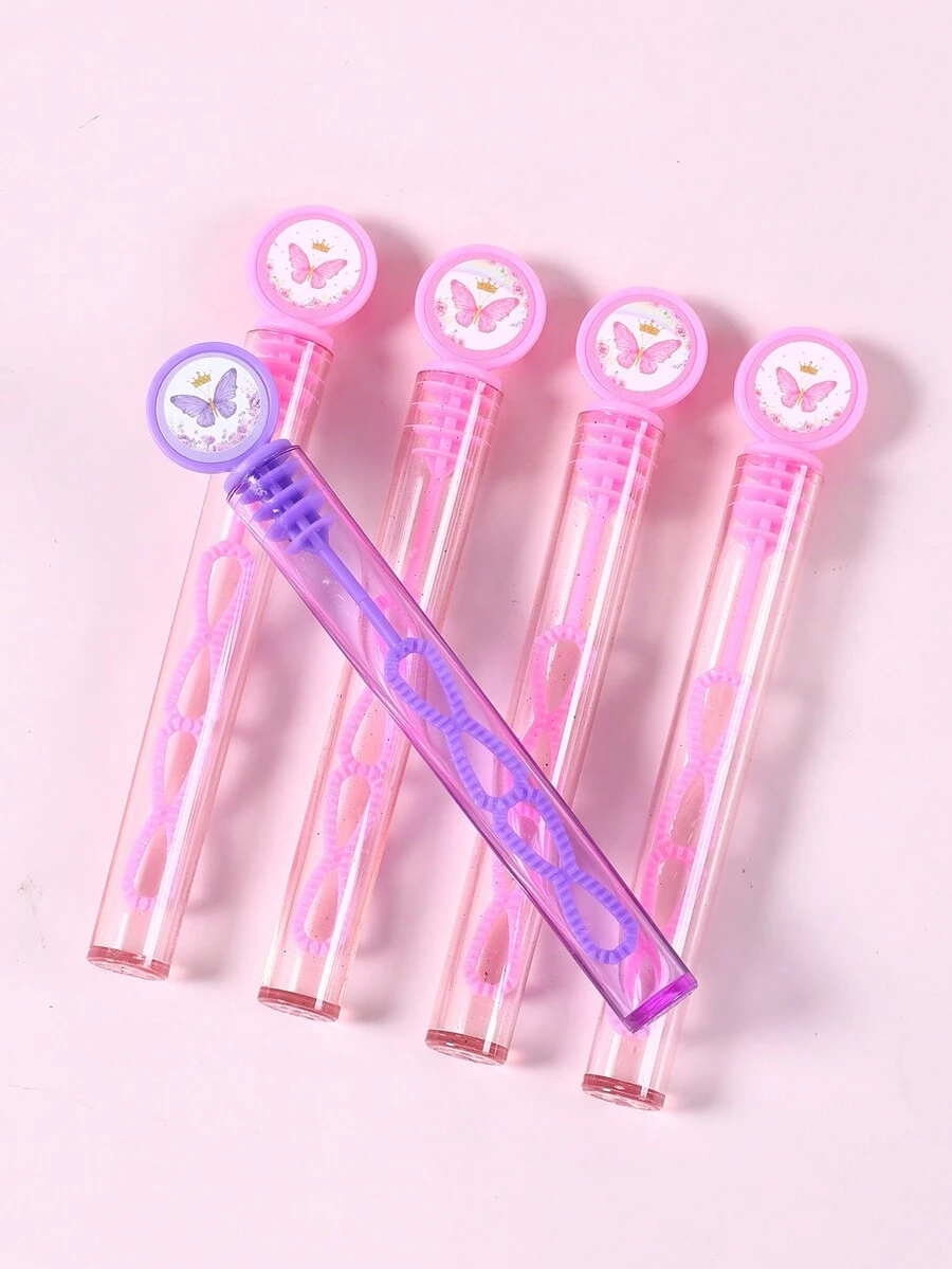 10/20 Ống bong bóng hình bướm màu hồng tím mini (Không bao gồm chất lỏng bong bóng), Trang trí tiệc sinh nhật, Trang trí tiệc bướm, Đồ dùng tiệc sinh nhật, Chai xà phòng bong bóng, Quà tặng sinh nhật cưới cho khách, Tiệc mừng em bé