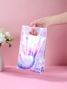 50 chiếc túi quà nàng tiên cá màu tím, túi quà có quai xách, trang trí tiệc sinh nhật chủ đề nàng tiên cá, trang trí nhà cửa, tiệc lễ hội, đồ dùng đóng gói quà tặng đa năng, túi đựng quà hình nàng tiên cá, đồ trang trí tiệc chủ đề nàng tiên cá. - nàng tiên cá - Xem 6