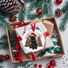 Targhetta rotonda in materiale acrilico, grafica stampata su entrambi i lati, con gatto nero e albero, utilizzabile come decorazione, ornamento per auto, albero, casa decor, decorazione per la stanza, decorazione da parete - Multicolore - Visualizzare 4