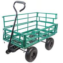 Wagon Cart Garden Cart Trucks Make It Easier To Transport Firewood - Xanh như hình - Xem 8