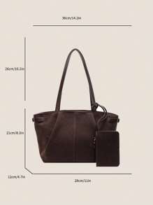Bolso de hombro acolchado con cadena y parche con letra, perfecto para adolescentes, mujeres, estudiantes universitarios, principiantes y trabajadores de cuello blanco, ideal para la oficina, el trabajo, los negocios, el transporte, el mejor bolso de trabajo para mujeres, bolso de trabajo de para mujeres, ideal para la elegancia cotidiana y ocasiones especiales