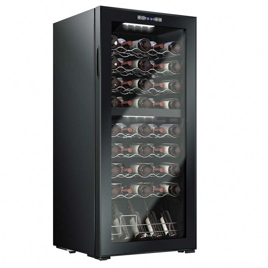 45 Bottle Wine Cooler Refrigerator Dual Zone Wine Fridge Intelligent