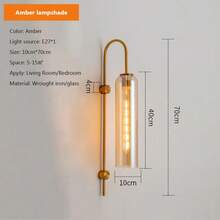 Đèn tường LED hiện đại Đồ trang trí nội thất Đồ trang trí tường bằng kính Đồ trang trí Đèn treo tường tối giản Đồ trang trí nội thất sang trọng Bóng đèn Edison Đèn treo tường bằng sắt/kính Đèn treo tường nhiều màu cho phòng khách Phòng ngủ Đầu giường Đèn chiếu sáng trong nhà Phòng trẻ em Phòng ăn Đèn hành lang Lối vào - Nhiều màu - Xem 12