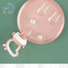 Fruit Pacifier Teether Feeder Baby Food Silicone Nipple - 綠色 - 查看 3