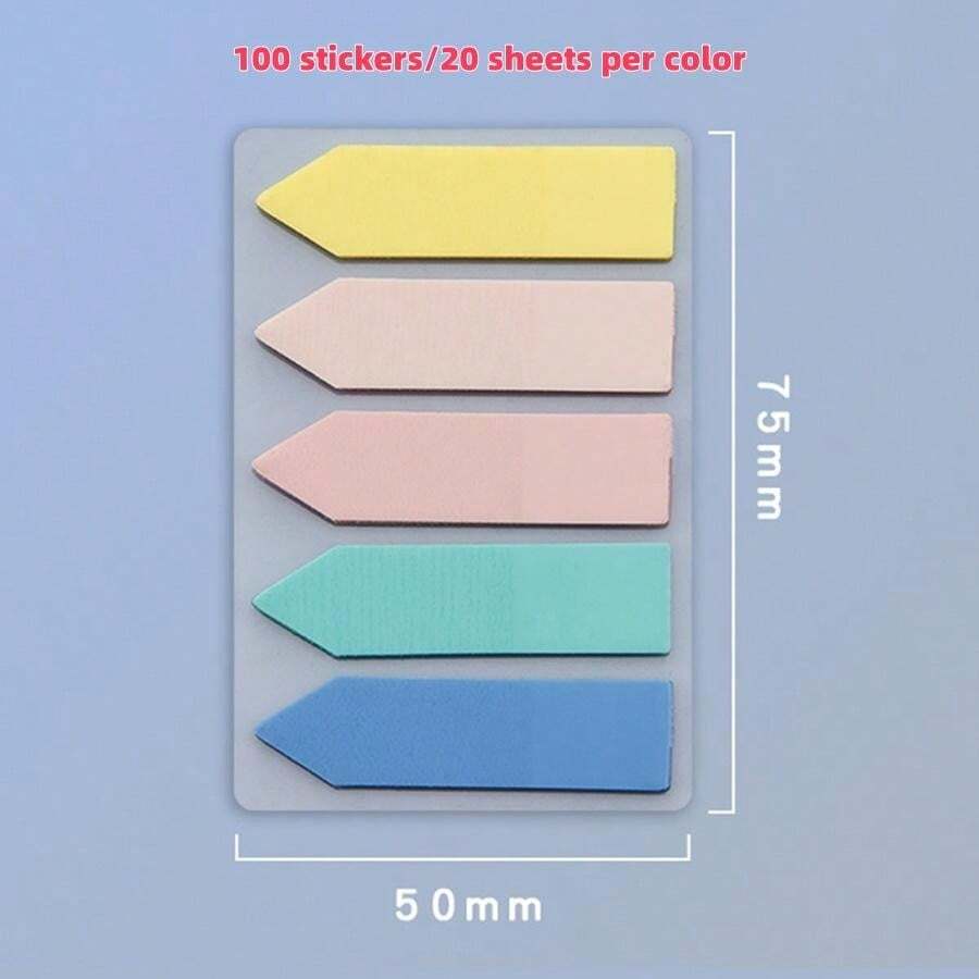 Sticky Memo Notes, Writeable Index Tab Bookmarks, Reading Indicator